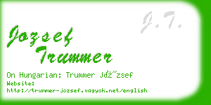 jozsef trummer business card